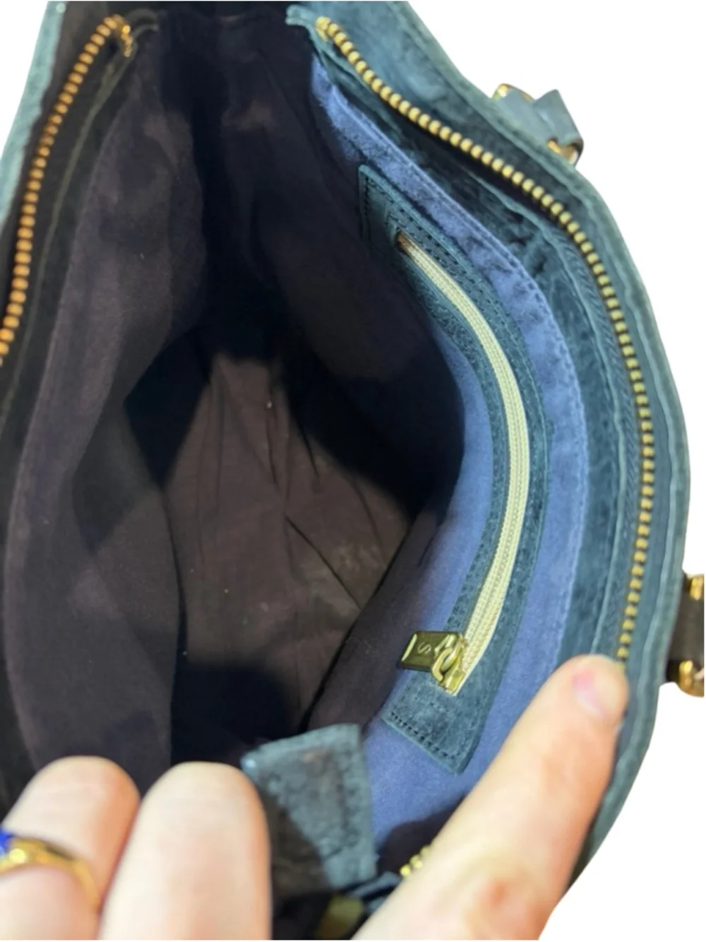 Sseko Leather Tote Bag Black Distressed Shopper Carryall Ethiopia flaw